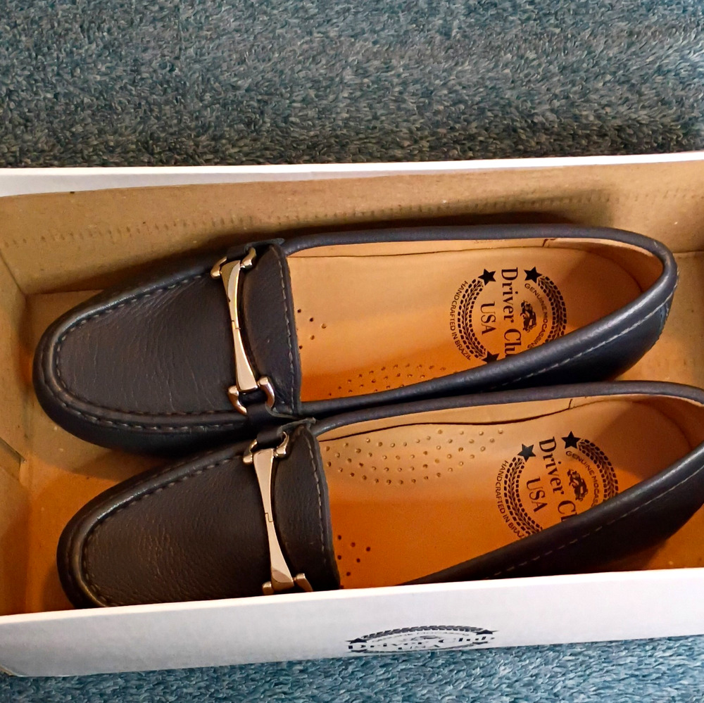 Driver Club USA Grand 2 Women’s Gray Leather Slip-On Loafers US 5.5 25767-GR